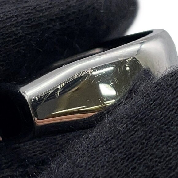 HERMES Etrier Ring Size T62 Metal/Lacquer Black H100060FJ0360 - Picture 8 of 11